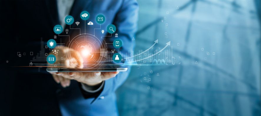 Representación Gráfica De Las Tendencias De Marketing Digital.