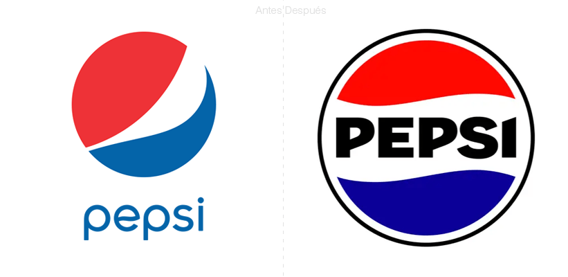 Viejo Y Nuevo Logo De Pepsi